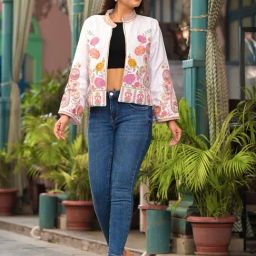 Zolo Label White Cotton Regular Fit Jacket-picture-37