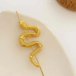 OOMPH Gold Snake Ear Cuff Earrings-39