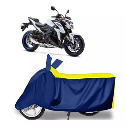 Auto Pearl Two Wheeler Cover for Suzuki GSX S1000F - Yellow, Blue-image-60