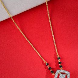 GIVA Lab Grown Diamond 14k (585) Gold Mangalsutra for Women-picture-0