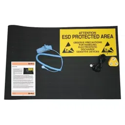 MULTICOMP PRO ESD Kits ESD WORKSTATION KIT, BLACK 0.7X1M, 069-0007-picture-34