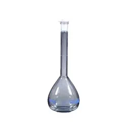 RELIGLAS 100 ml Wide Mouth Interchangeable Stopper Volumetric Flask Accuracy Class A, 01.082.15-7