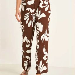 Annabelle by Pantaloons Brown Printed Trousers-image-78
