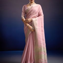 Mitera Striped Zari Saree-picture-24