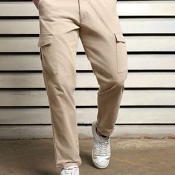 High Star Men Slim Fit Cargos Trousers-image-26