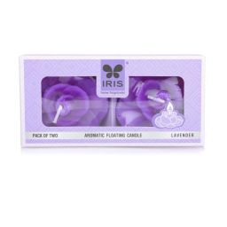 IRIS Purple Home Fragrances Lavender Aromatic Floating Candle Pack of 2 (Set of 4) image 4