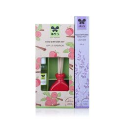 IRIS Ceramic Home Fragrances Apple Cinnamon Reed Diffuser Set image 4