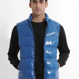 Rare Rabbit Blue Relaxed Fit Solid Jacket-image-82