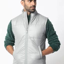 Rare Rabbit Grey Regular Fit Solid Jacket-3