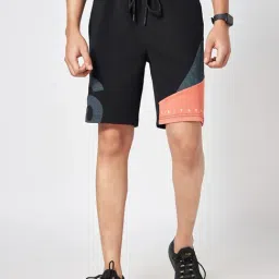 Ajile By Pantaloons Black Cotton Slim Fit Printed Shorts-image-26