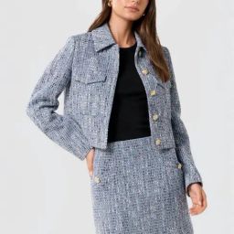 Forever New Blue Embellished Jacket-image-5