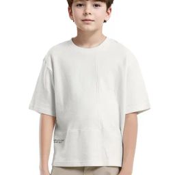 Rare Ones Boys White Cotton Printed T-Shirt-image-11