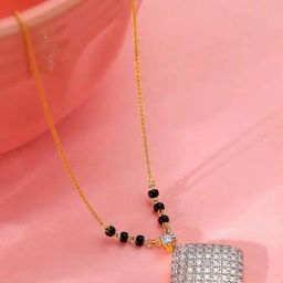 GIVA Lab Grown Diamond 14k (585) Gold Mangalsutra for Women-picture-13