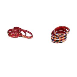 Somil Elegant Combo Glass Bangle Set | Handmade Traditional Chudi For Women | Perfect For Daily & Occasion Use, Combo Of 2 Set, Red, Multicolor-image-85