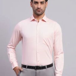Monte Carlo Pink Cotton Regular Fit Shirt-image-74