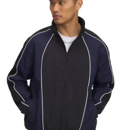 Under Armour Black & Navy Slim Fit Colour Block Sports Jacket-image-98