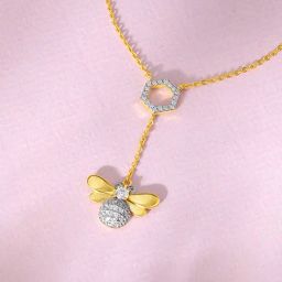 GIVA 925 Sterling Silver Golden Necklace for Women-image-31