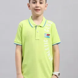Monte Carlo Kids Green Printed Polo T-Shirt-picture-41