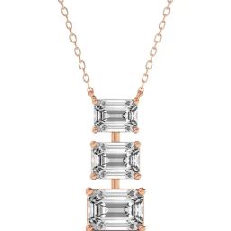 Sparkles Lab Grown Diamond 14k (585) Rose Gold Pendant for Women-picture-21