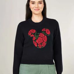 Honey by Pantaloons Jet Black Printed Sweater-image-74