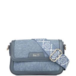 Inc.5 Blue TexturedSling Handbag-image-79