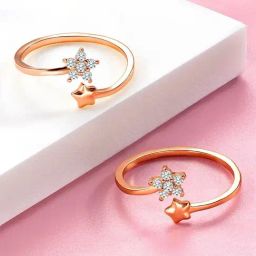 Peora Cubic Zirconia Studded Fancy Toe Ring Adjustable Bichiya Fashion Jewellery Gift for Women-image-83