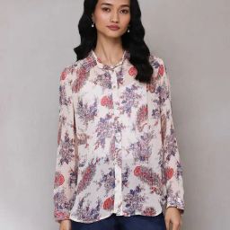 aarke Ritu Kumar Multicolor Floral Print Shirt-image-69