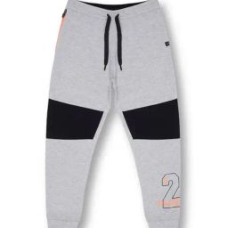 3PIN Boys Grey Melange Cotton Joggers-image-71