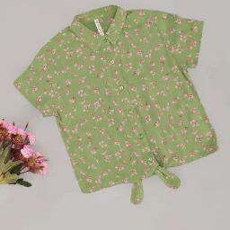 Pantaloons Junior Girls Green Eyes Floral Casual Tops & Tees-image-13