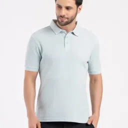 Red Tape Light Aqua Solid Regular Fit T-Shirt-picture-12