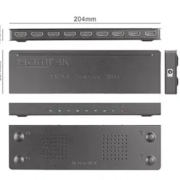 LOTA High-Speed 1x8 HDMI Splitter Black 1 Input & 8 Output Ports, MST-842-LT image 5