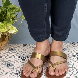 POSTCARD Women Open One Toe Flats-43