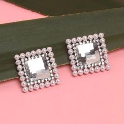 Sohi silverplated studs for women-image-56