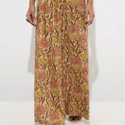 Utsa by Westside Beige Foliage Patterned Palazzos-image-83