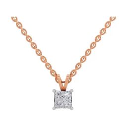 Sparkles Lab Grown Diamond 14k (585) Rose Gold Pendant for Women-picture-15