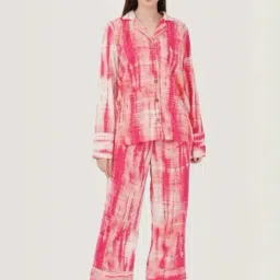 Urban Sundari Pink Casual Fit Printed Pyjama Set-picture-23