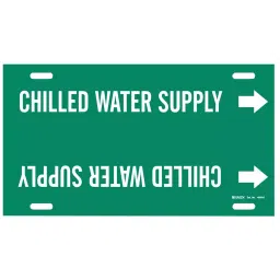 BRADY Pipe Marker Chilled Water Supply Green & White for 8 to 9-7/8 inch Outer Diameter Pipe, 5LEN4-image-17