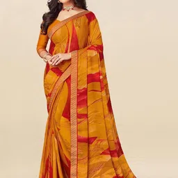 HERE&NOW Pure Chiffon Saree-picture-36