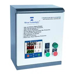 Mivan Technologies 3 Phase Heavy Duty Water Level Controller With 3-Display & Star-Delta Motor Starter, Hv/Lv/Ol/Dry Protection, Auto Switch & Timer For 30 HP, SD504040 AG 20-picture-43