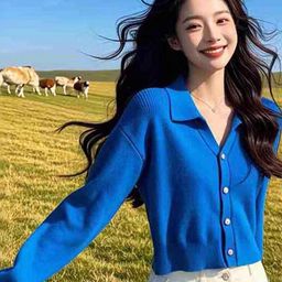 bebe Women Shirt Collar Front-Open Sweaters-picture-0