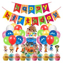 Zyozi Chota Bheem Birthday Party Supplies Cartoon Multi Colour - Pack of 37-image-73