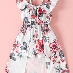 Kookie Kids Singlet Sleeves Jumpsuit With Floral Print - White-image-125
