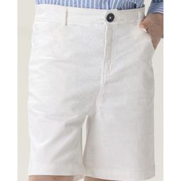 One Friday Self Design Shorts - Off White-image-85