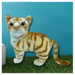Tickles Standing Cat Soft Stuffed Plush Animal Toy for Kids Boys & Girls C Birtrhday Gifts (Size:Height 20 cm Color: Yellow)-16