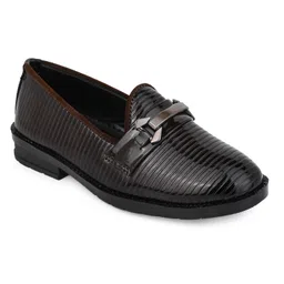 MLTC Striped Textured Moccasins - Brown-picture-40