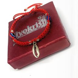 Red silk dori Shell evil eye Bracelet-image-82