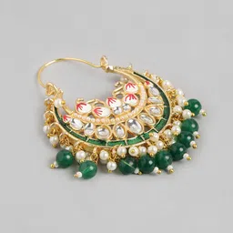 Anouk Gold-Plated Beaded Crescent Shaped Chandbalis image 2