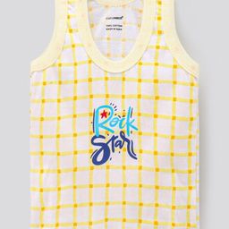 Cucumber Cotton Sleeveless Vests Pack of 3 (Color & Print May Vary) image 4