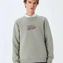 Koton Men Printed Pullover Sweatshirt-picture-5