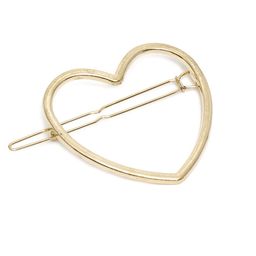 I Jewels Gold-Toned Heart Shaped Hair Pin-8